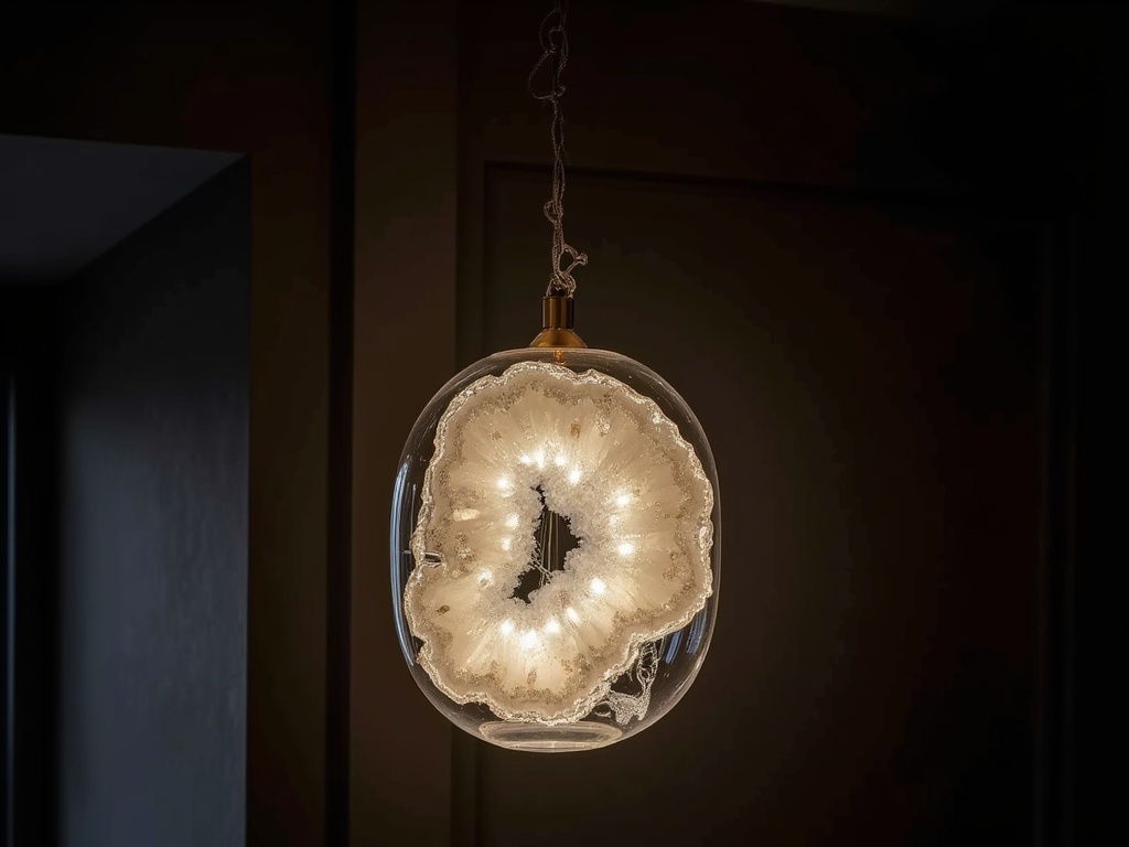 Pendant Light — Geode x Glass x Modern LED Lights